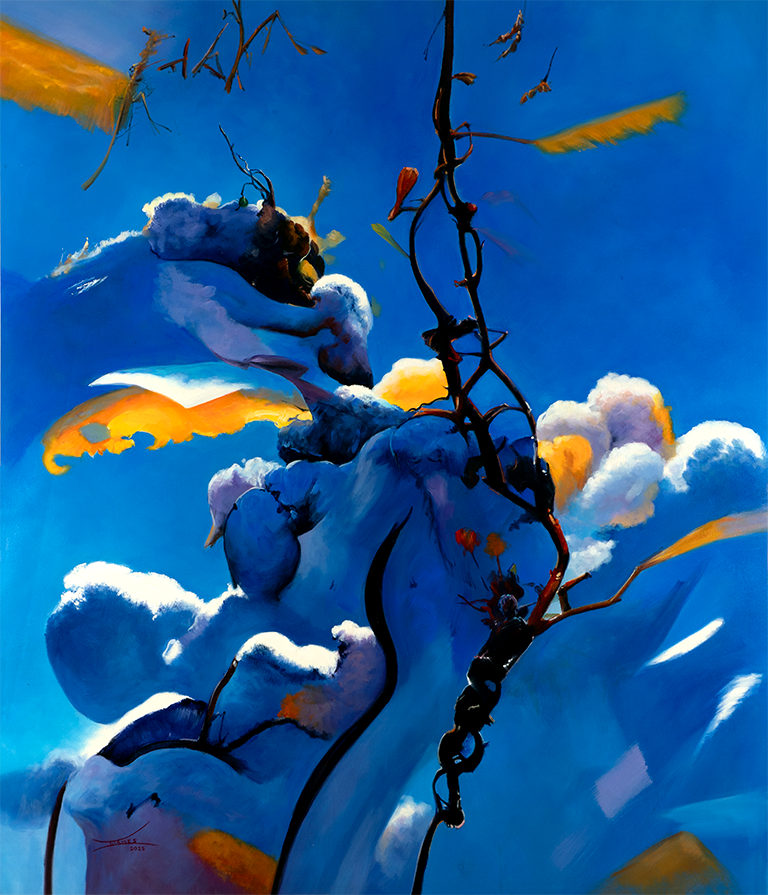 20 Okanagan Visions (Series) - "Okanagan Winter Branch" - 48" x 36"