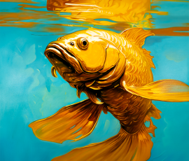 01 Koi (Series) - Koi 01 - 60" x 48"