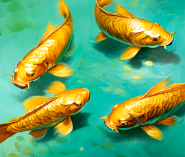 02 Koi (Series) - Koi 02 - 60" x 48"