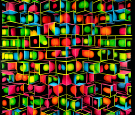 12 Math Music - Write Angles II (Series) - "Multidimensional Analysis" - 60" x 48"